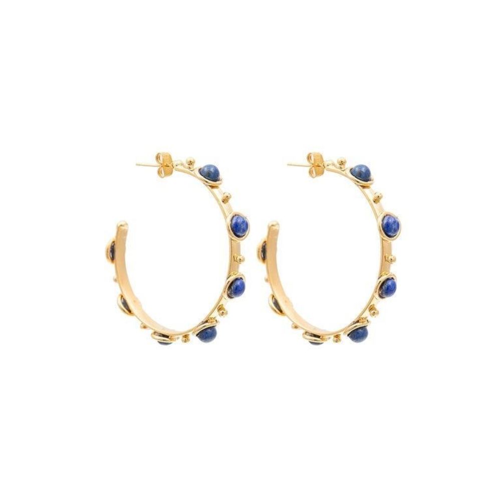 Sylvia Toledano - Petite Candy Hoop Earrings - Lapis - Paris